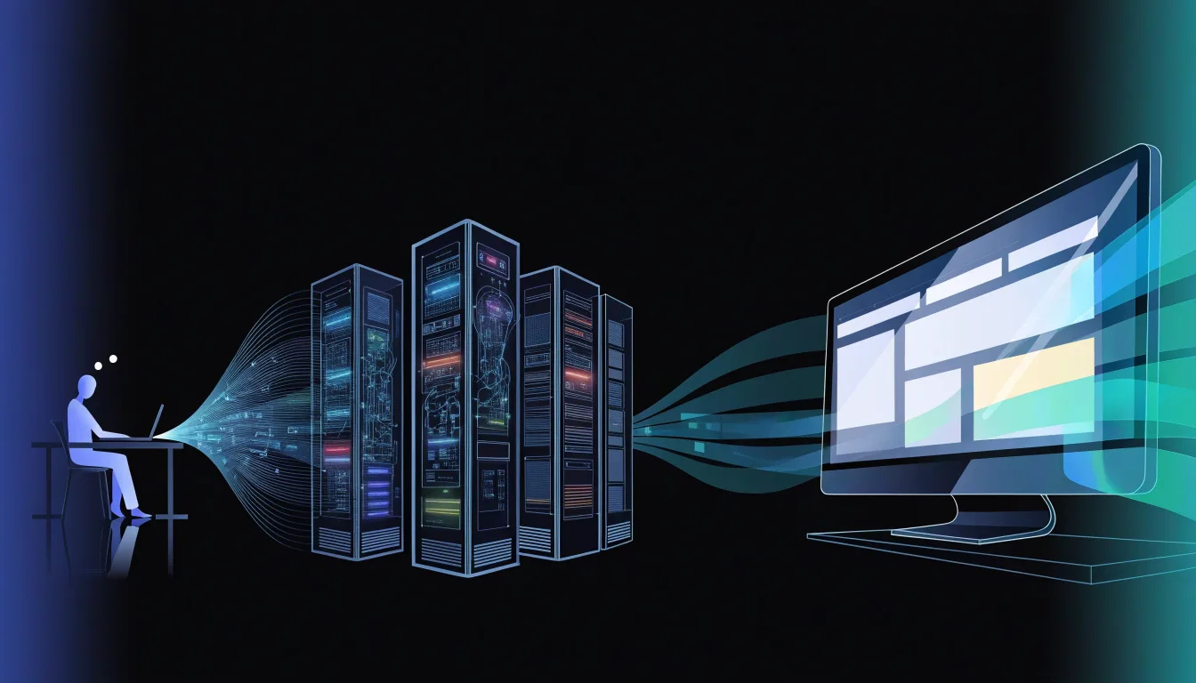 Luồng xử lý yêu cầu truy cập website qua cụm máy chủ Cloud Hosting
