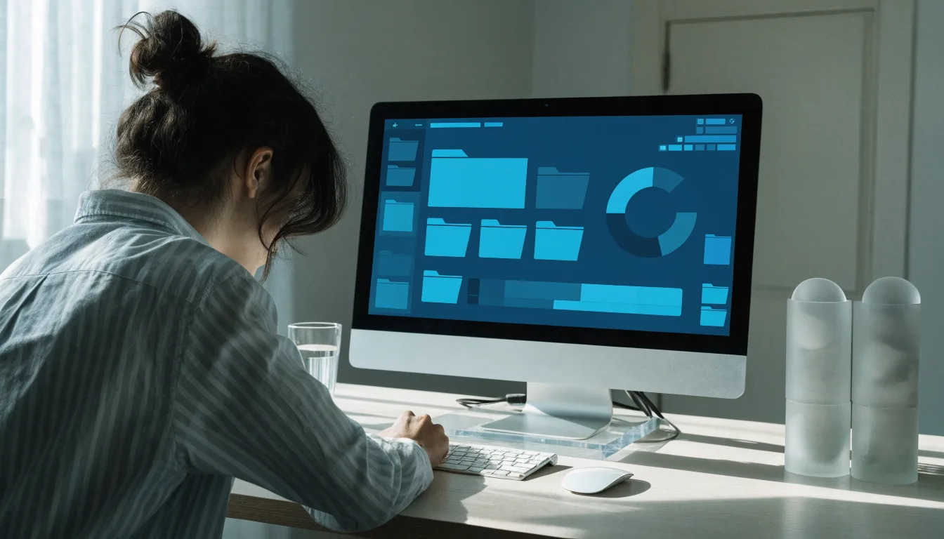 Quản trị viên xem thống kê dung lượng hosting trên máy tính