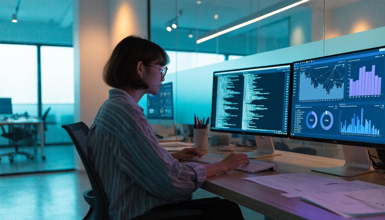 Lập trình viên kiểm tra nhật ký và cấu hình để sửa lỗi website