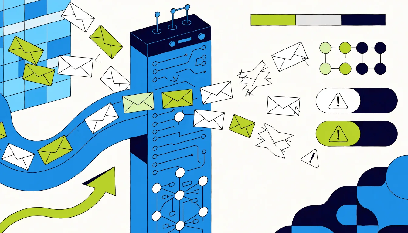 Theo dõi kết quả xác thực email và phát hiện thư chưa đạt kiểm tra