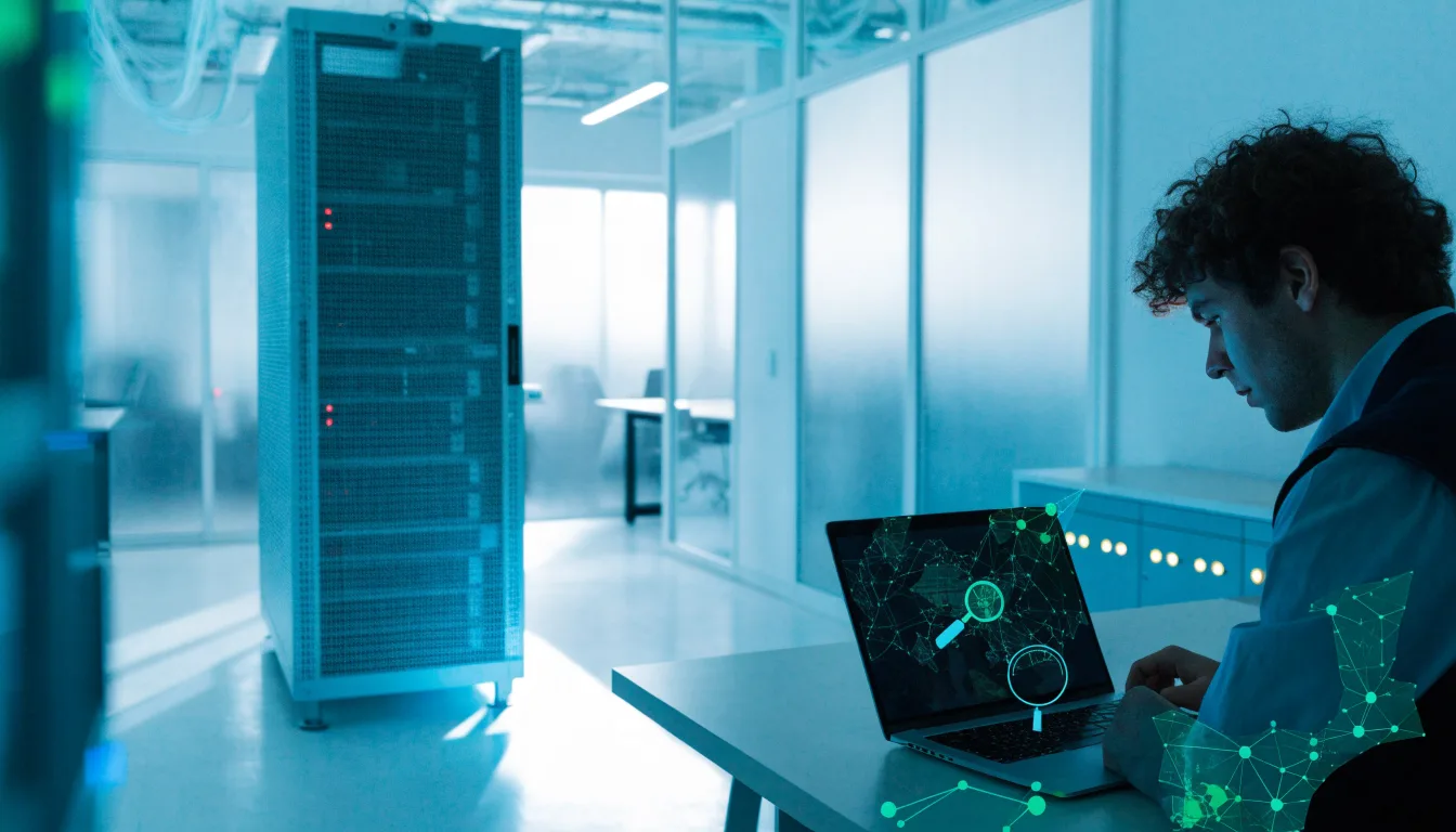 Quản trị viên kiểm tra bản ghi DNS trên máy tính