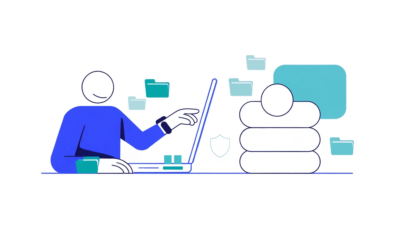Minh họa kết nối FTP giữa máy tính và hosting với lớp bảo vệ