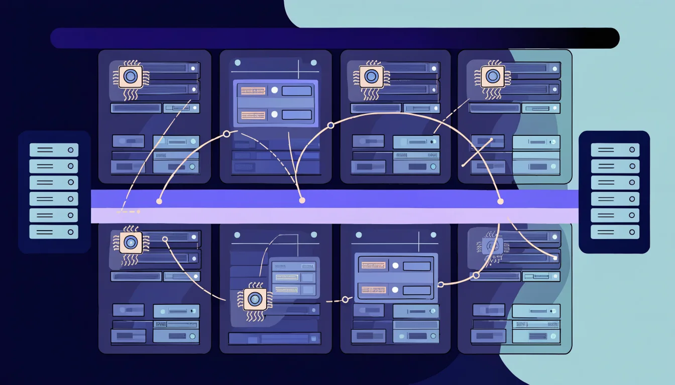 Minh họa lớp ảo hóa phân chia tài nguyên máy chủ thành nhiều VPS