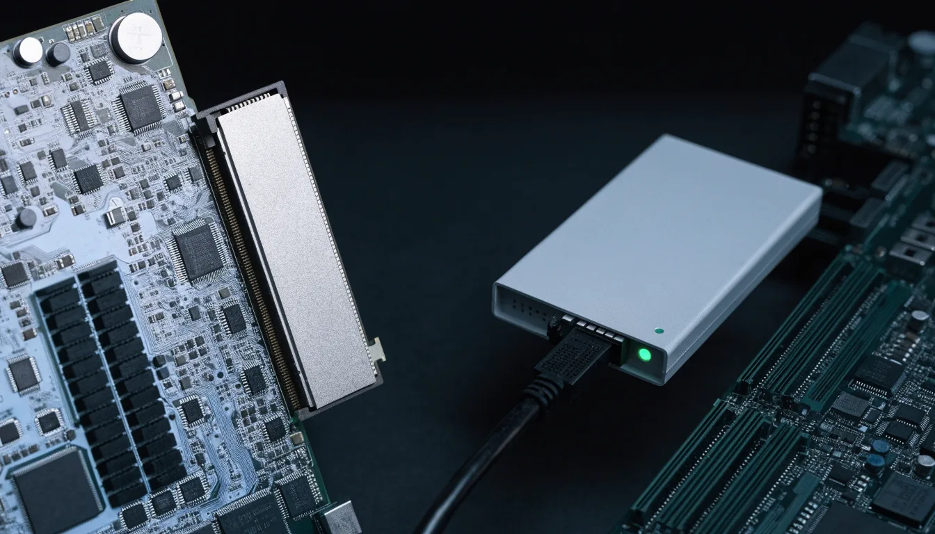 So sánh cách kết nối ổ NVMe và SSD SATA trong hệ thống