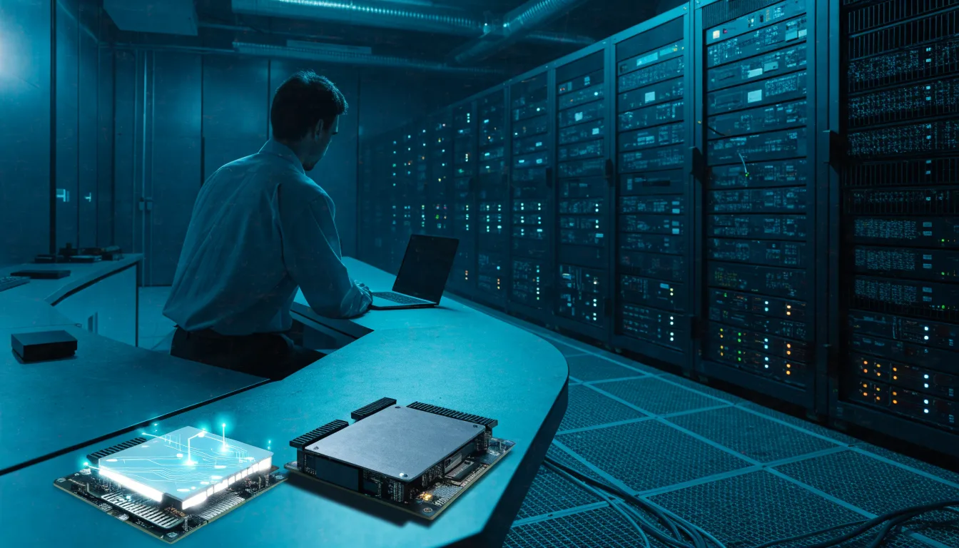 Kỹ thuật viên cân nhắc lưu trữ NVMe và SATA cho máy chủ