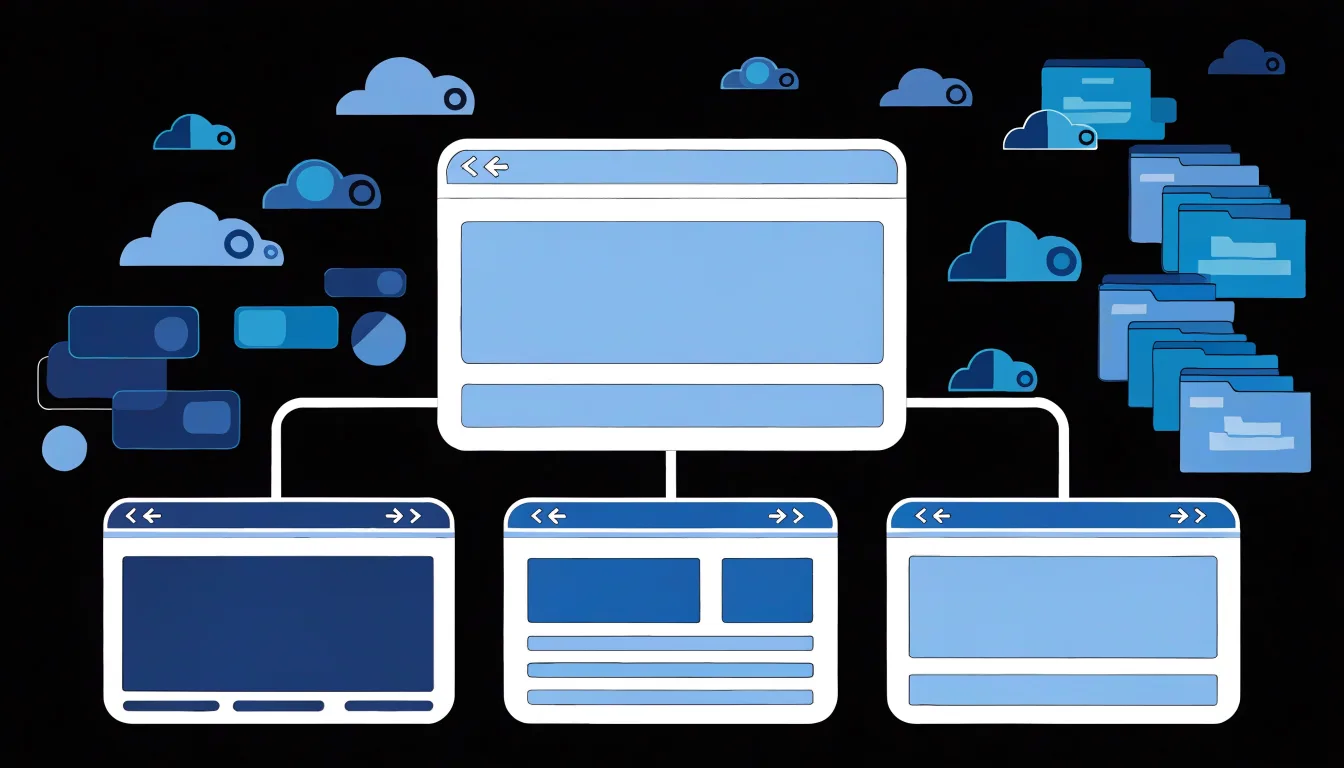 Minh họa subdomain phân chia các khu vực website