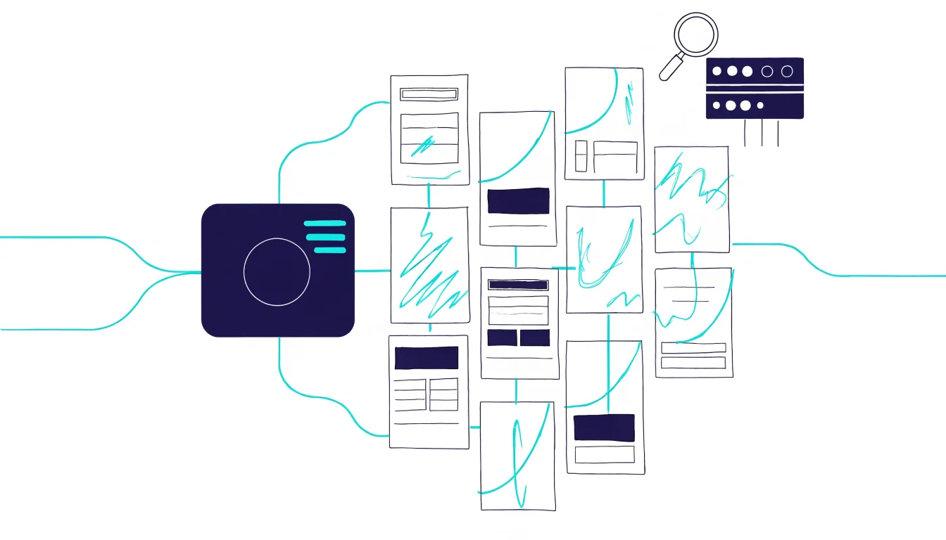 Minh họa sitemap kết nối các trang website với công cụ tìm kiếm