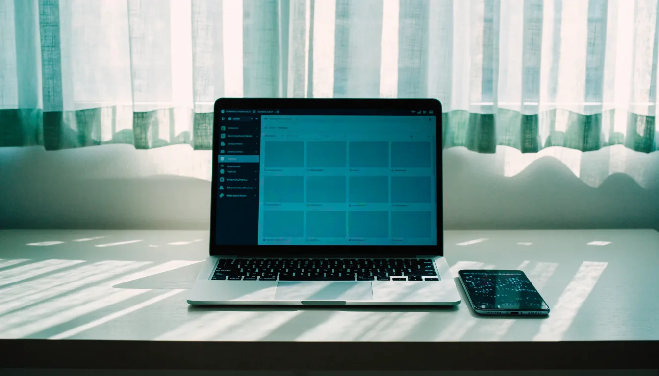 Laptop và điện thoại minh họa xác thực hai yếu tố cho WordPress